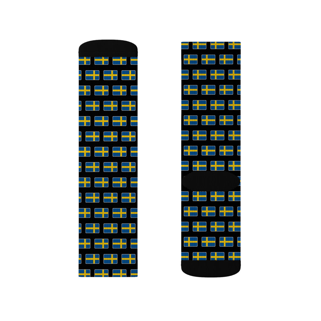 Sweden Mission Flag Socks