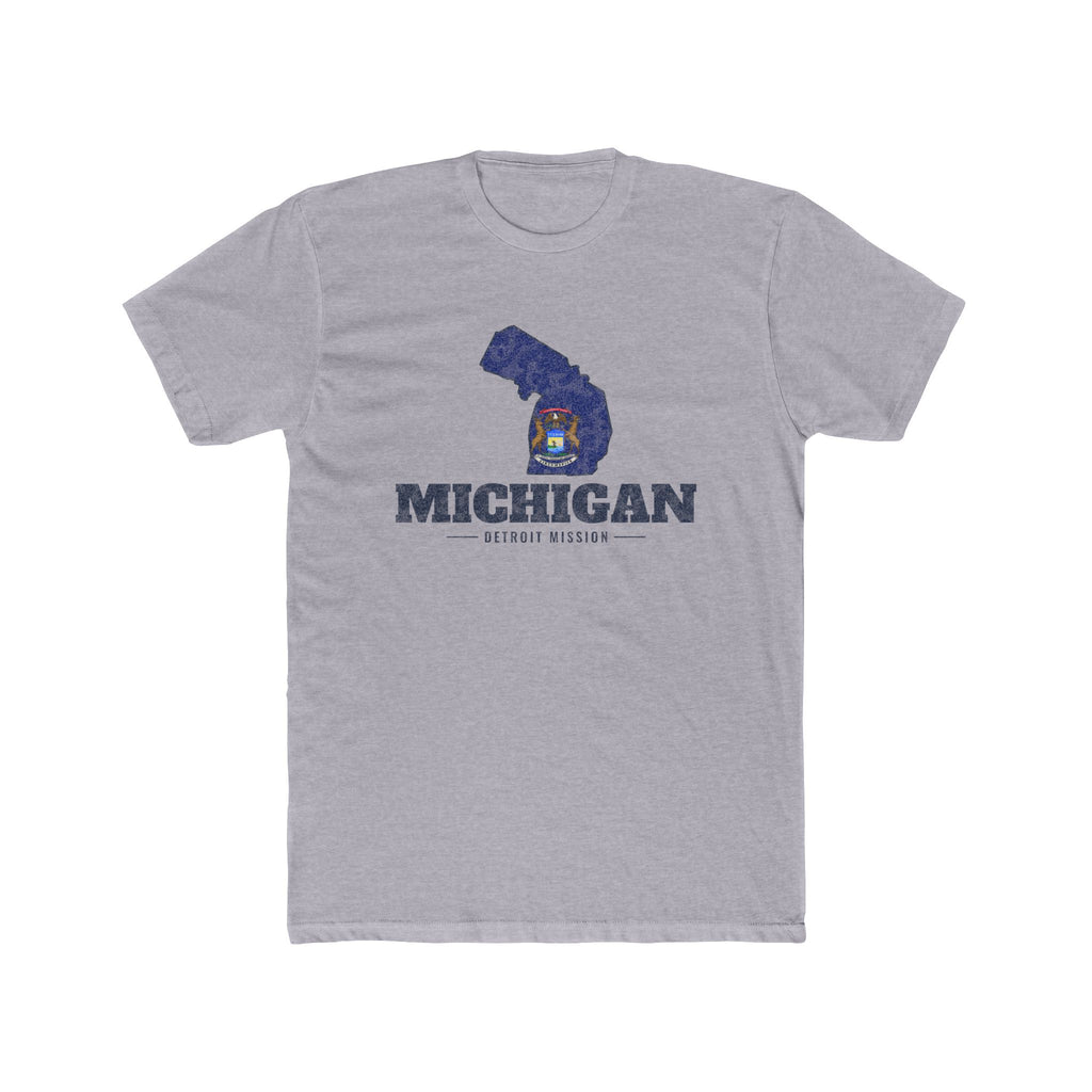 Michigan Detroit Mission Flag Map Shirt
