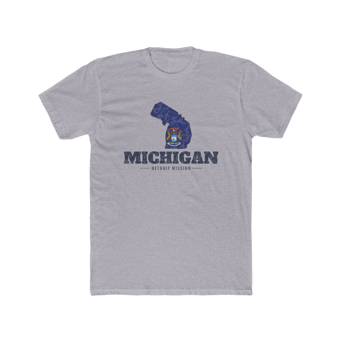 Michigan Detroit Mission Flag Map Shirt
