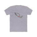 Mexico Queretaro Mission Heart Map shirt in Heather Grey: Mexico outline with a red heart, front view