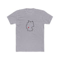 Europe Central Turkic and Persian-Speaking Mission Heart Map shirt in Heather Grey: Europe Central (Turkic/Persian) outline with a red heart, front view