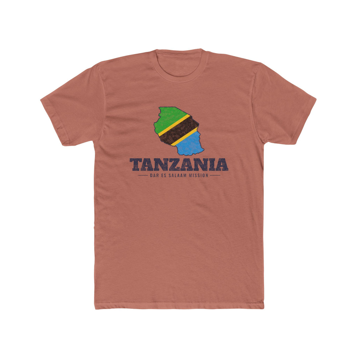 Tanzania Dar es Salaam Mission Flag Map Shirt