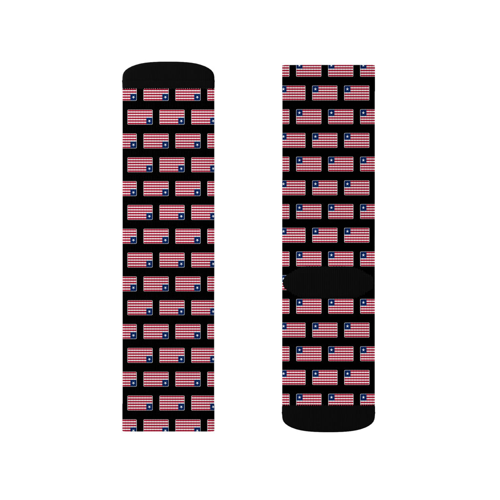Liberia Mission Flag Socks