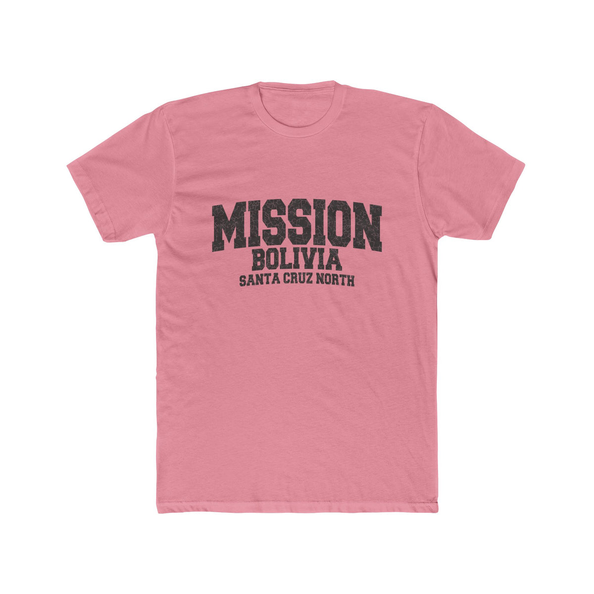 Bolivia Santa Cruz North Mission T-Shirt in Solid Light Pink, front view