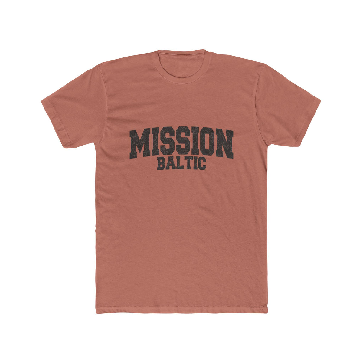 Baltic Mission T-Shirt in Solid Desert Pink, front view