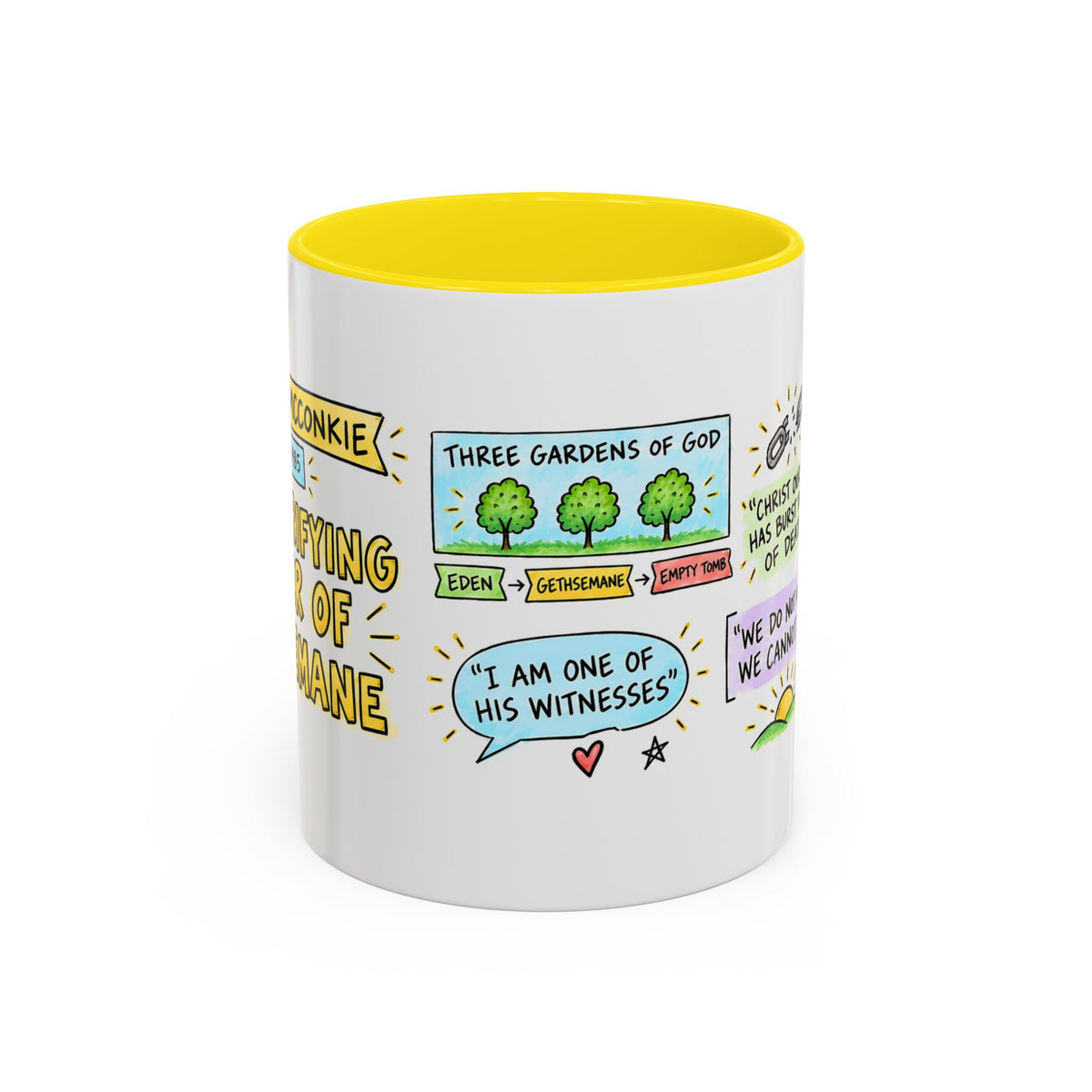 The Purifying Power of Gethsemane Sketch Note Mug — Bruce R. McConkie