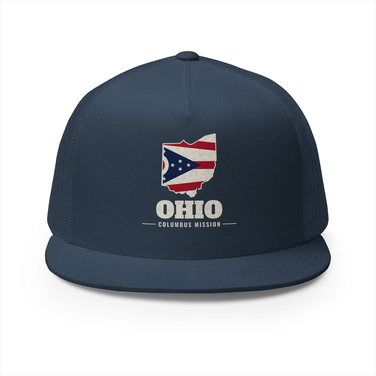 Ohio Columbus Mission Flag Map Trucker Hat