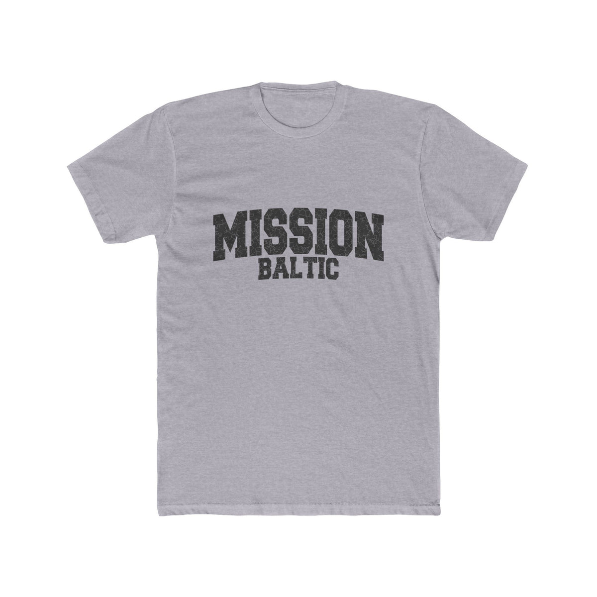 Baltic Mission T-Shirt in Heather Grey, front view