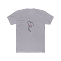 Thailand Bangkok East Mission Heart Map shirt in Heather Grey: Thailand outline with a red heart, front view