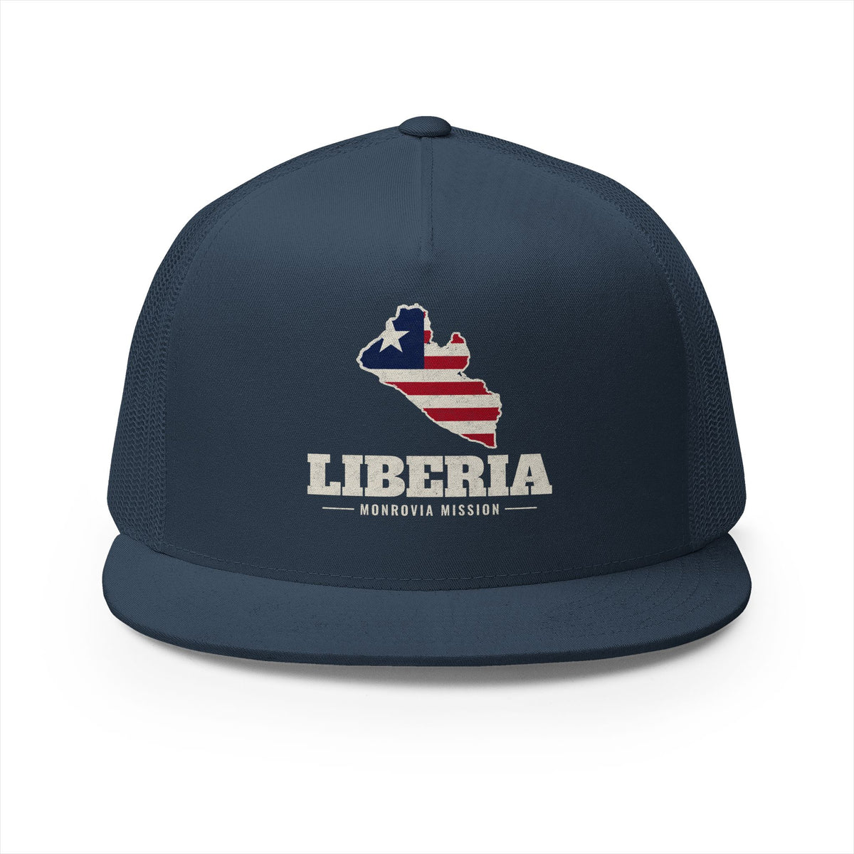 Liberia Monrovia Mission Flag Map Trucker Hat