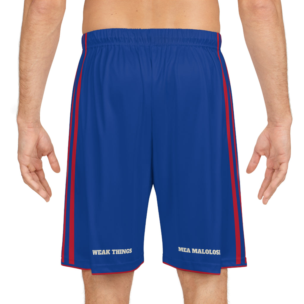 Samoa Apia East Mission Basketball Shorts, worn, back view