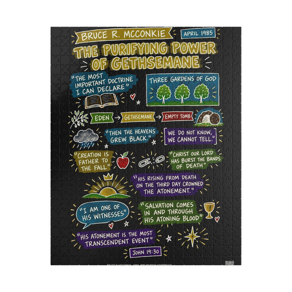 The Purifying Power of Gethsemane Sketch Note 520-Piece Puzzle — Bruce R. McConkie