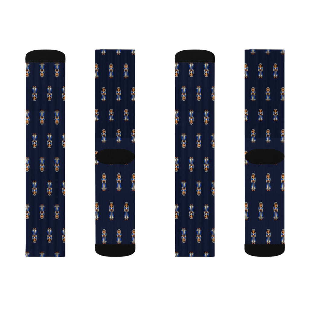 The Jaredite Families Brick Chess crew socks by Weak Things view 2