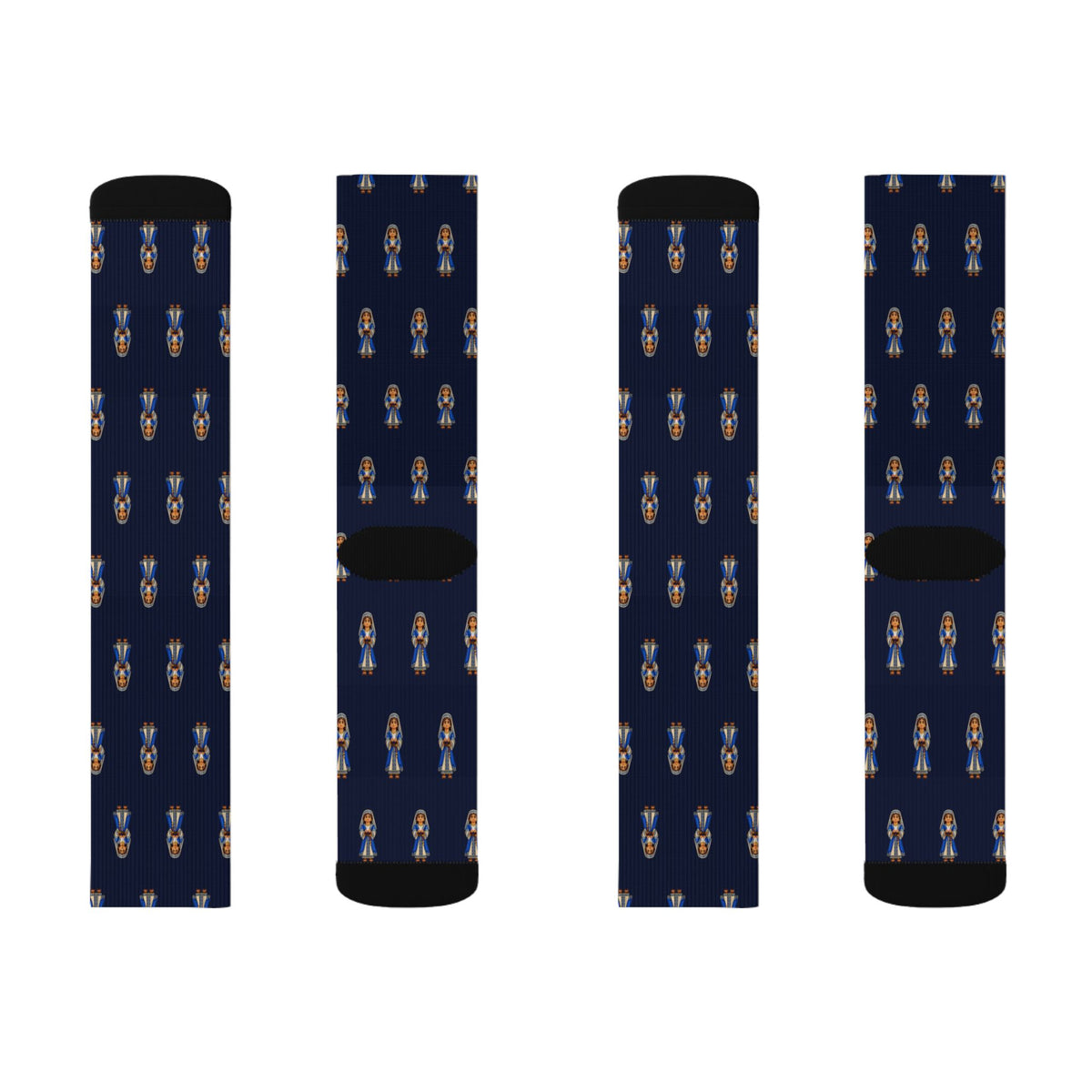 The Jaredite Families Brick Chess crew socks by Weak Things view 2