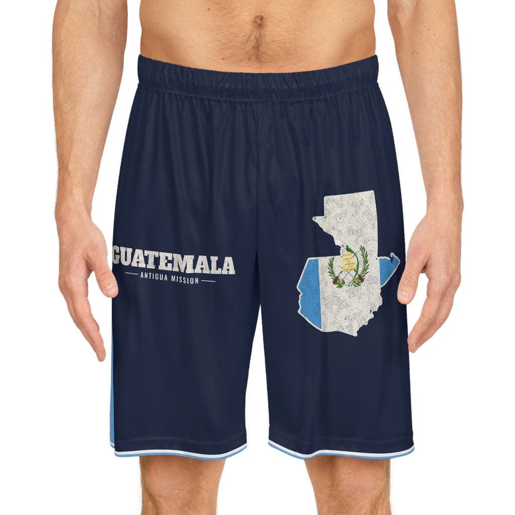 Guatemala Antigua Mission Basketball Shorts, worn, front view