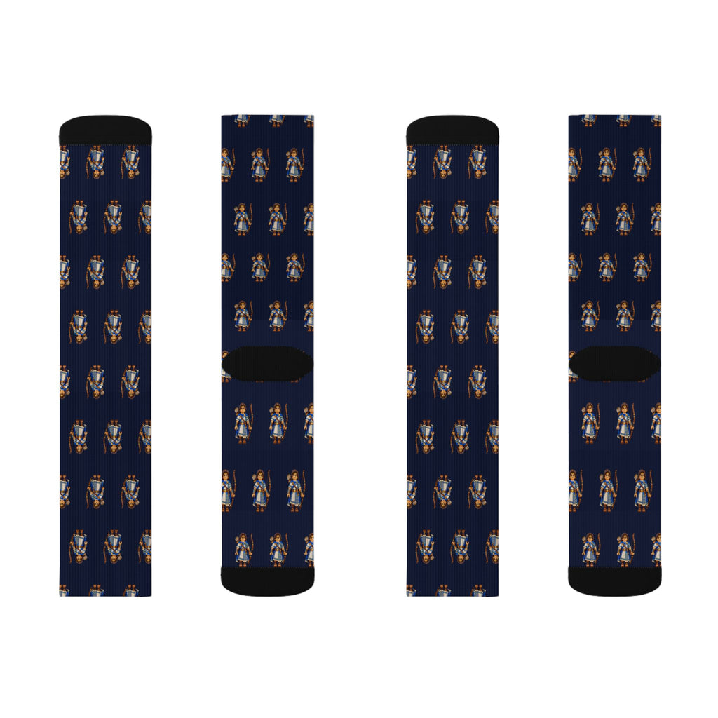 Nephi Brick Chess crew socks by Weak Things view 2