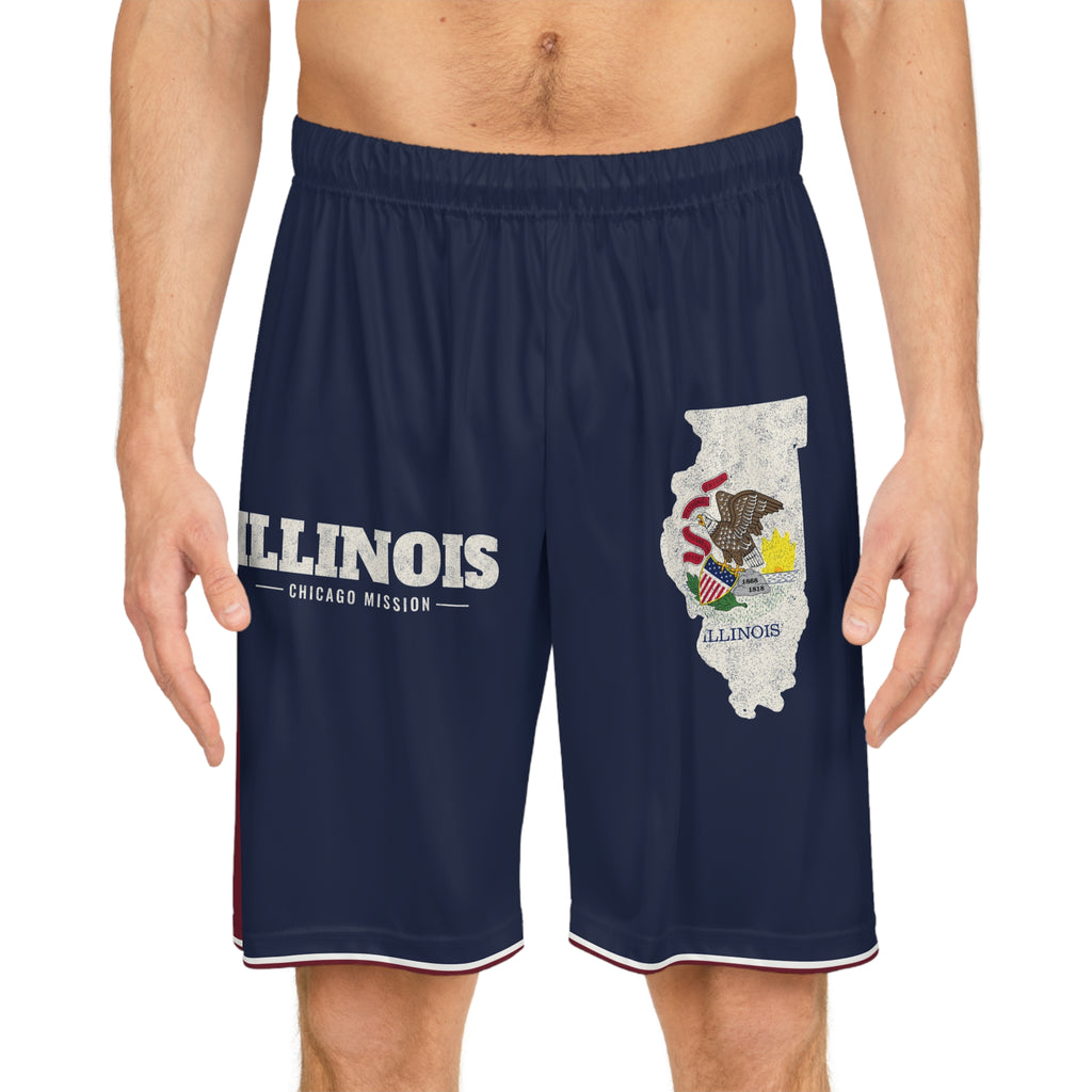 Illinois Chicago Mission Basketball Shorts, worn, front view