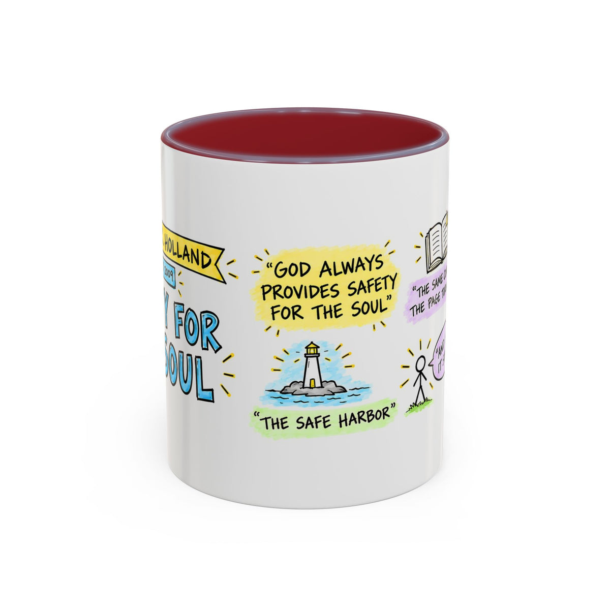 Safety for the Soul Sketch Note Mug — Jeffrey R. Holland