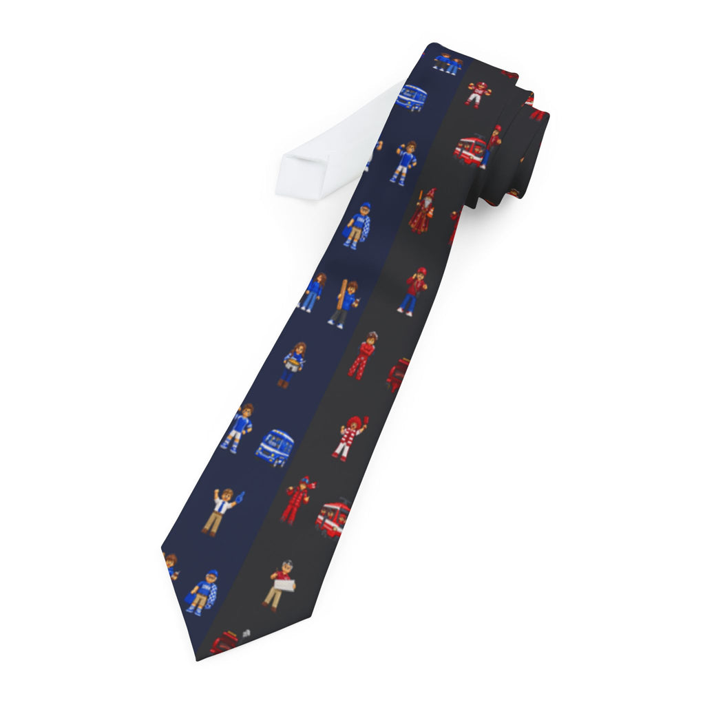 Holy War Chess House Divided necktie by Weak Things view 2