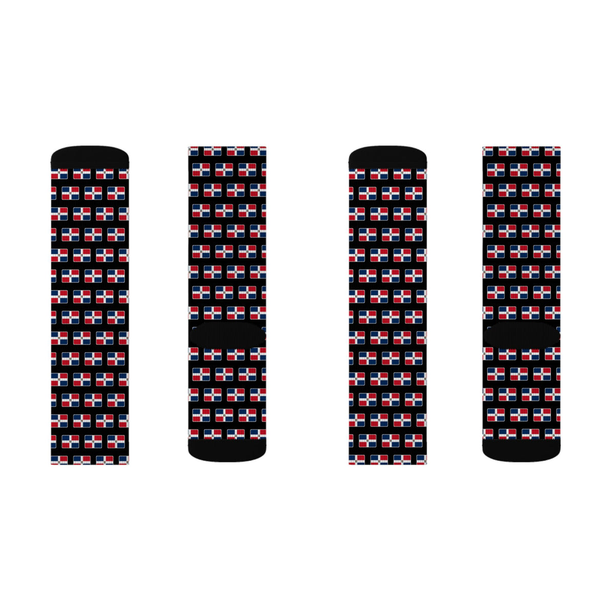 Dominican Republic Mission Flag Socks