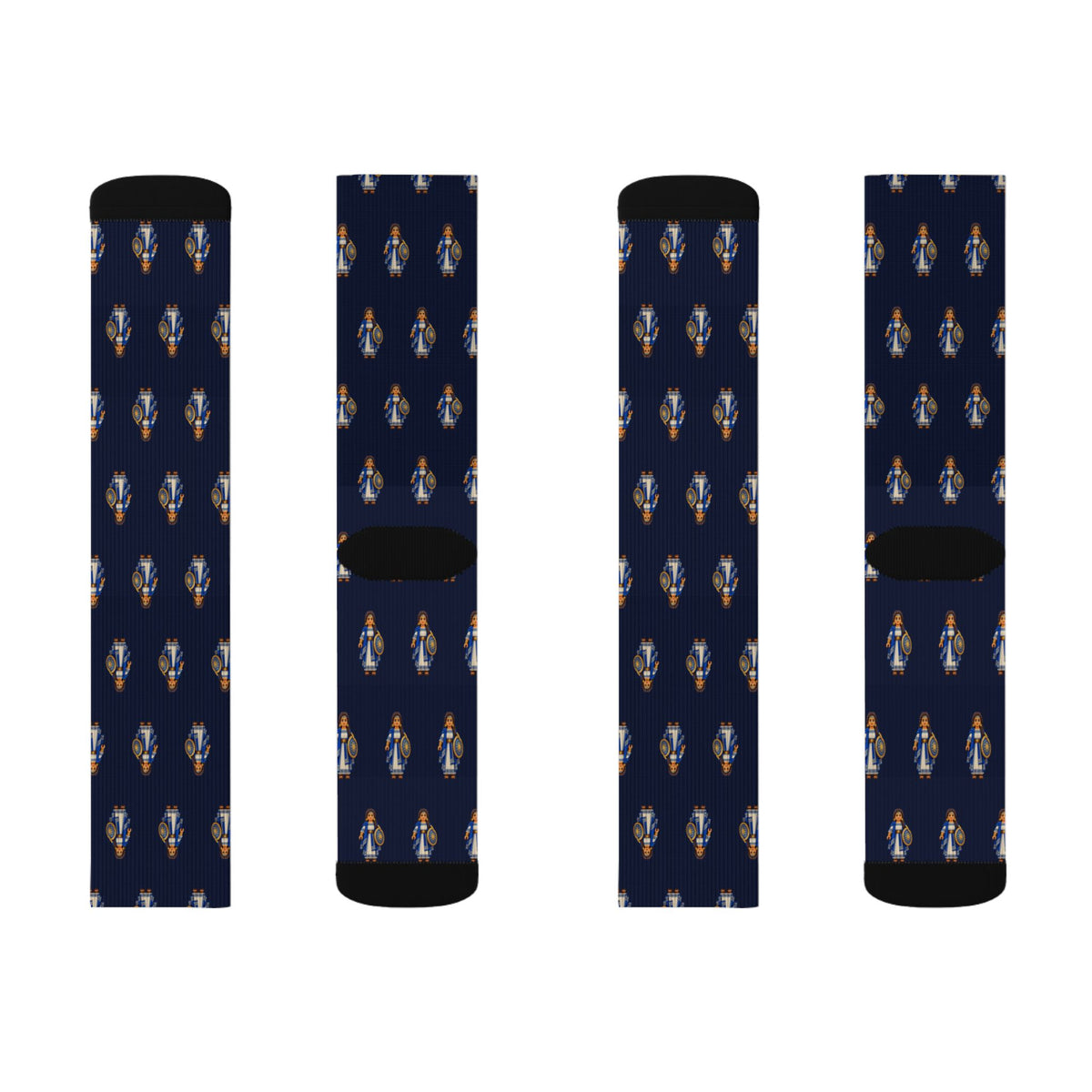 Mother of the Stripling Warriors Brick Chess crew socks by Weak Things view 2