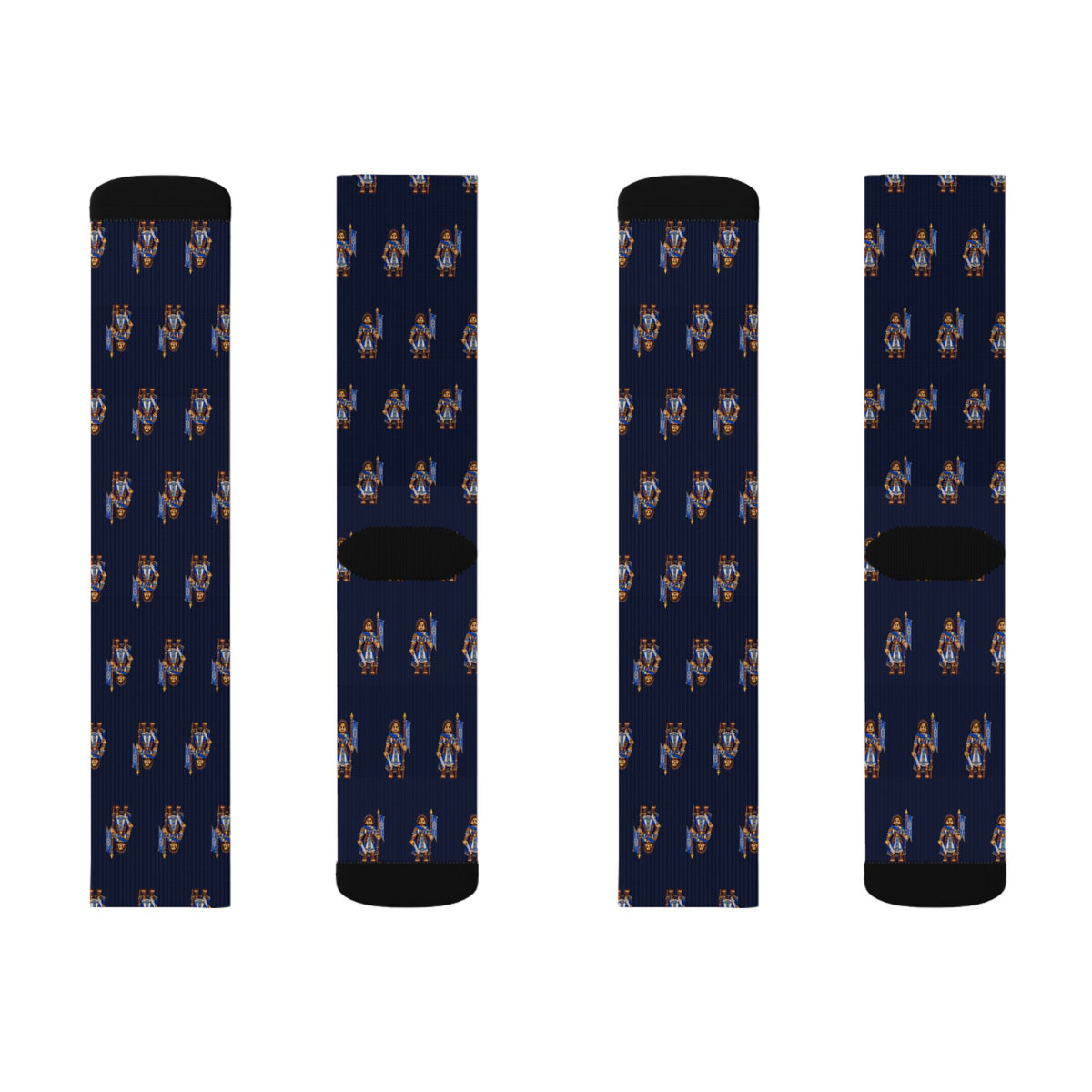 Moronihah Brick Chess crew socks by Weak Things view 2