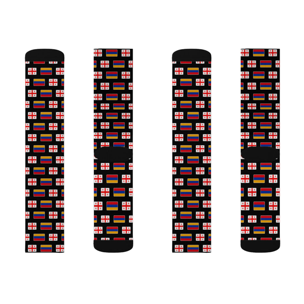 Armenia/Georgia Mission Flag Socks