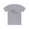 Mexico Guadalajara East Mission Heart Map shirt in Heather Grey: Mexico outline with a red heart, front view