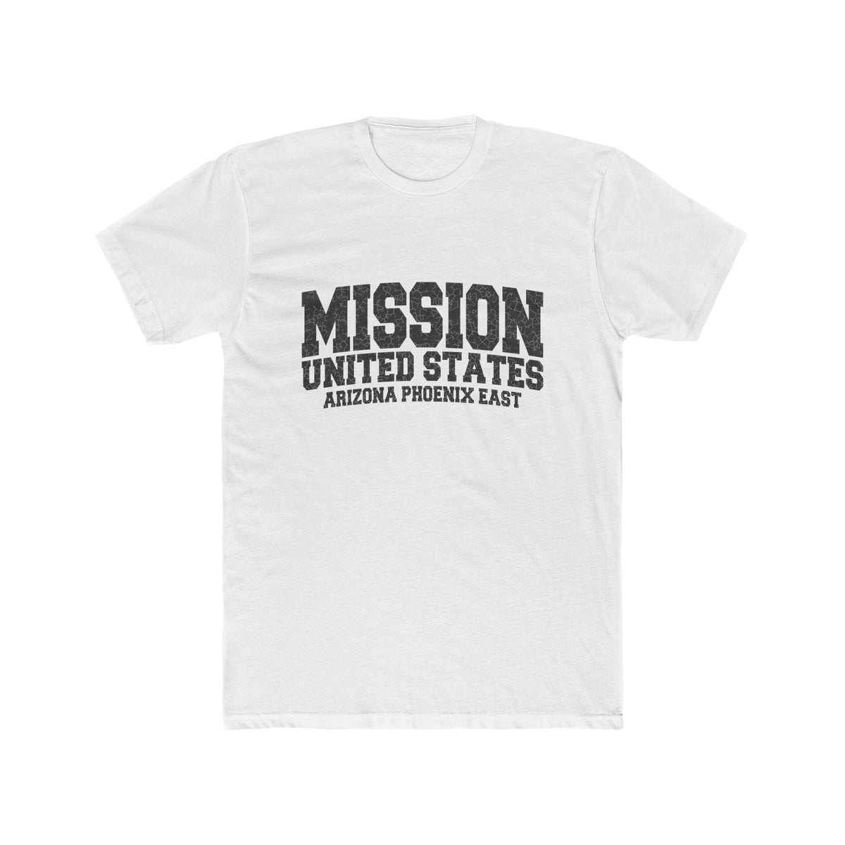 Arizona Phoenix East Mission T-Shirt in Solid White, front view