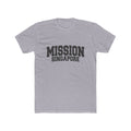 Singapore Mission T-Shirt in Heather Grey, front view
