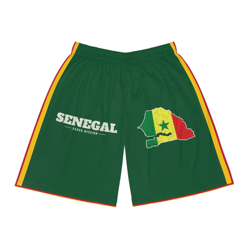 Senegal Dakar Mission Basketball Shorts, front view