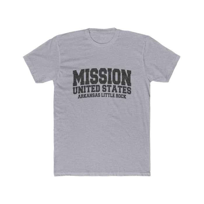 Arkansas Little Rock Mission T-Shirt in Heather Grey, front view