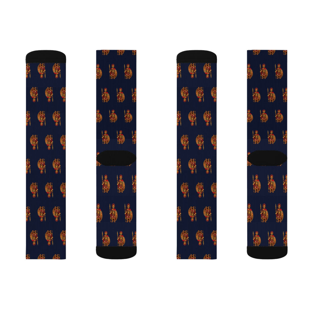 Zerahemnah Brick Chess crew socks by Weak Things view 2