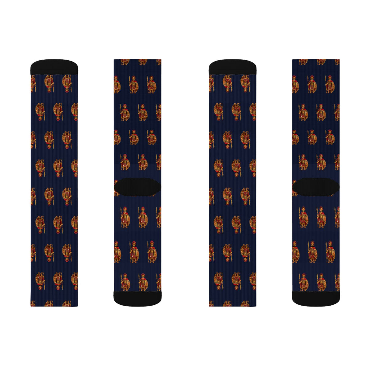 Zerahemnah Brick Chess crew socks by Weak Things view 2