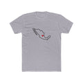 Mexico Tampico Mission Heart Map shirt in Heather Grey: Mexico outline with a red heart, front view