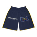 Pennsylvania Philadelphia Mission Basketball Shorts, front view