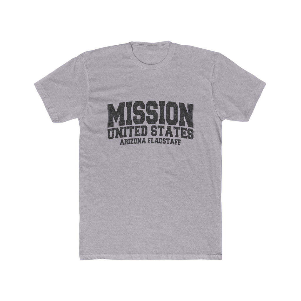 Arizona Flagstaff Mission T-Shirt in Heather Grey, front view
