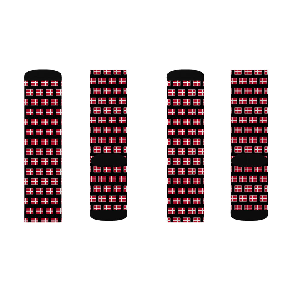 Denmark Mission Flag Socks