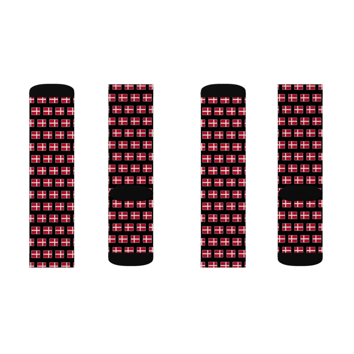 Denmark Mission Flag Socks