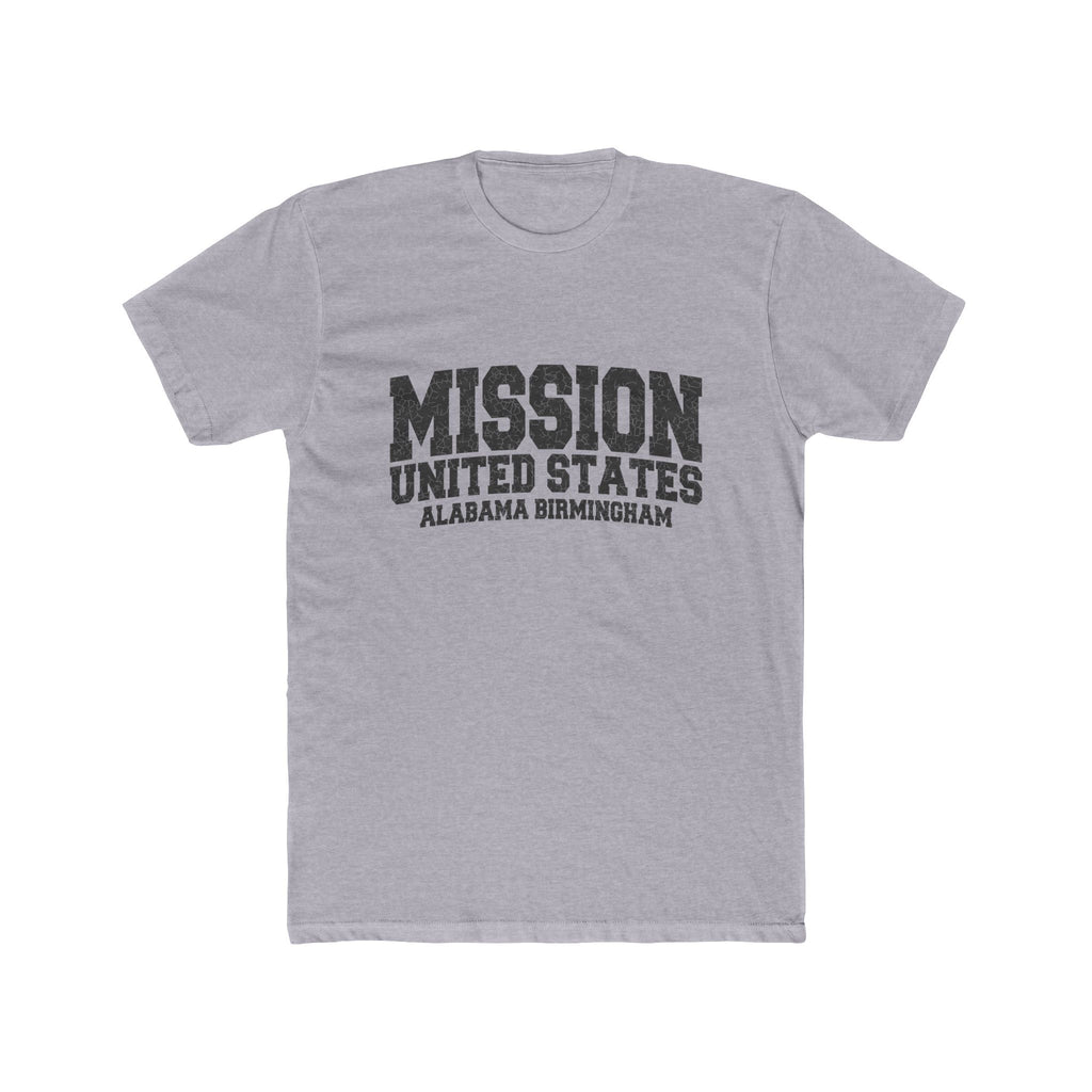 Alabama Birmingham Mission T-Shirt in Heather Grey, front view