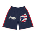 Ohio Columbus Mission Basketball Shorts, front view