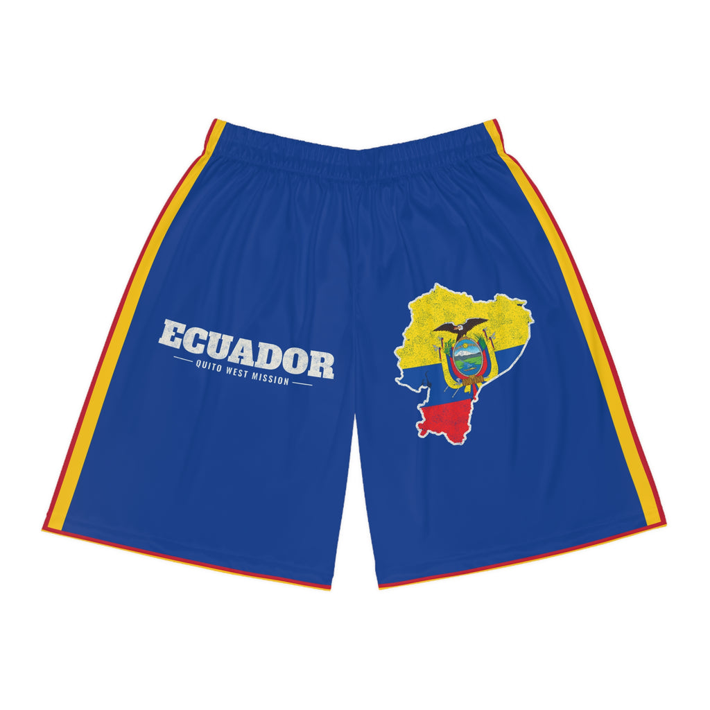 Ecuador Quito West Mission Basketball Shorts, front view