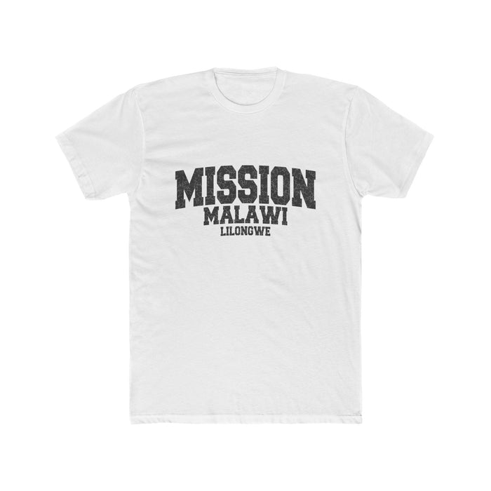 Malawi Lilongwe Mission T-Shirt in Solid White, front view