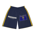 Oregon Salem Mission Basketball Shorts, front view
