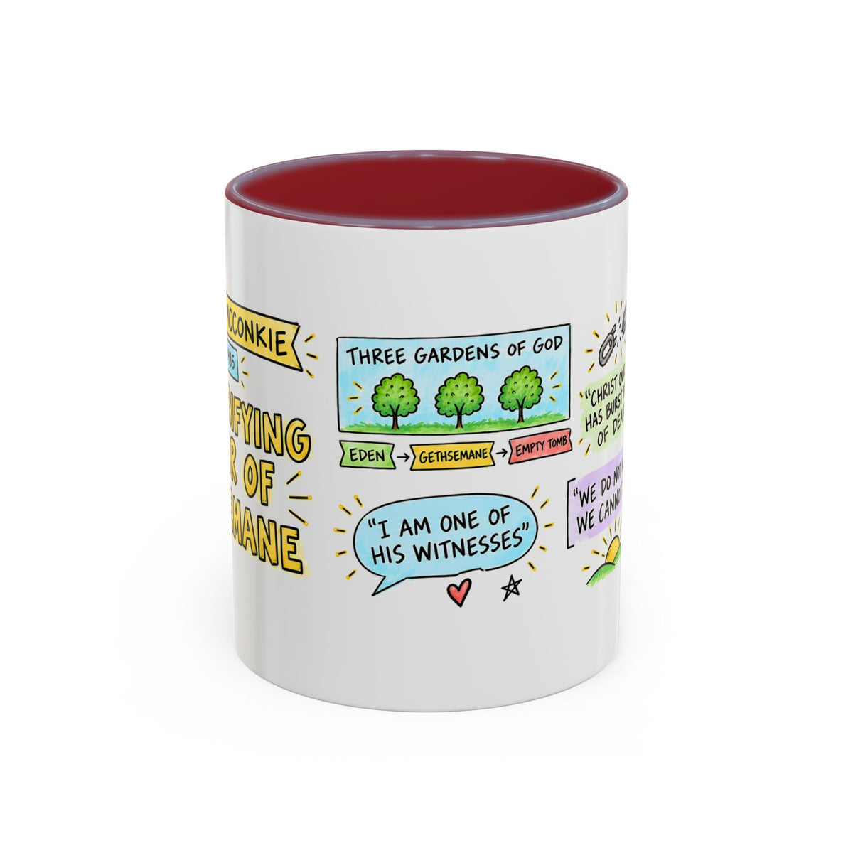 The Purifying Power of Gethsemane Sketch Note Mug — Bruce R. McConkie