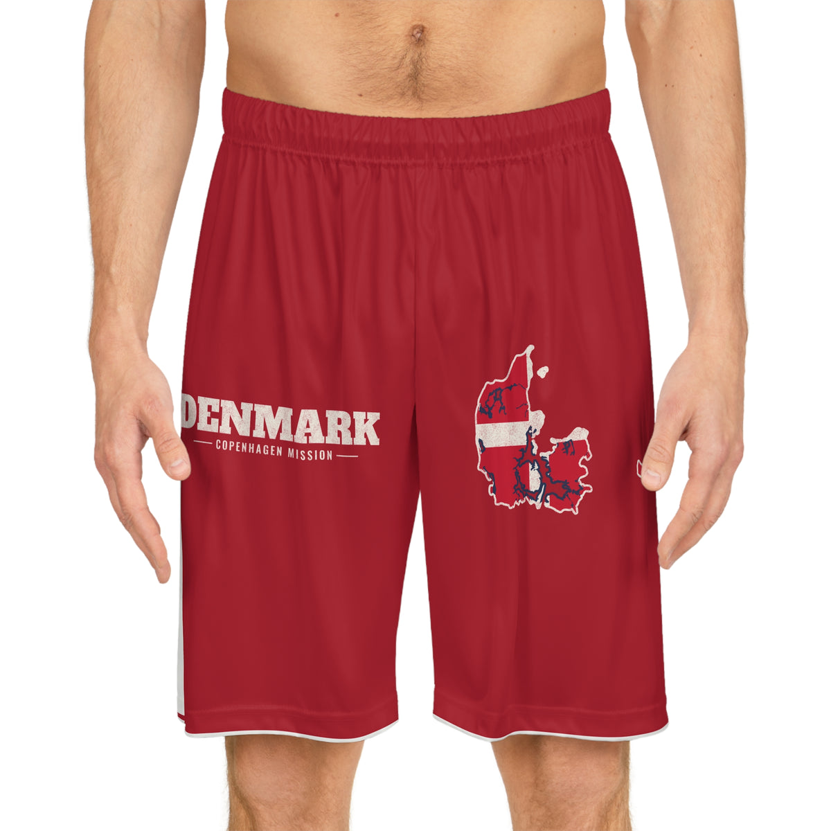 Denmark Copenhagen Mission Basketball Shorts, worn, front view
