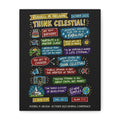 Think Celestial! Sketch Note Canvas (Black) — Russell M. Nelson