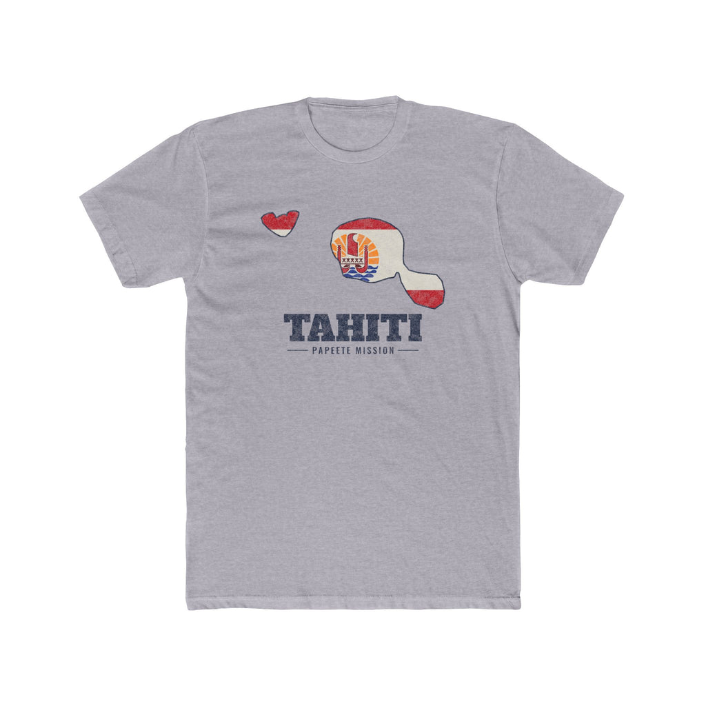 Tahiti Papeete Mission Flag Map Shirt