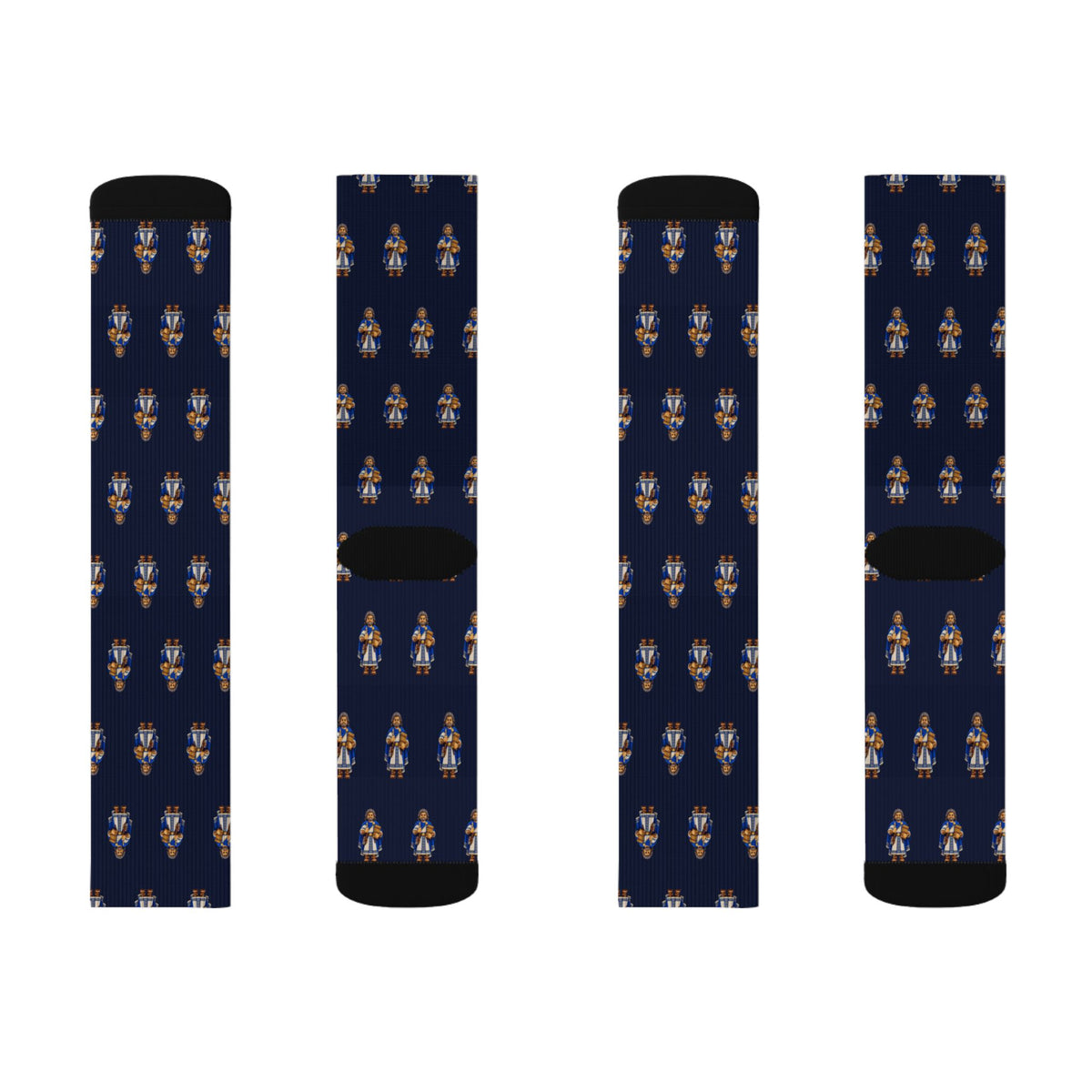 Ether Brick Chess crew socks by Weak Things view 2