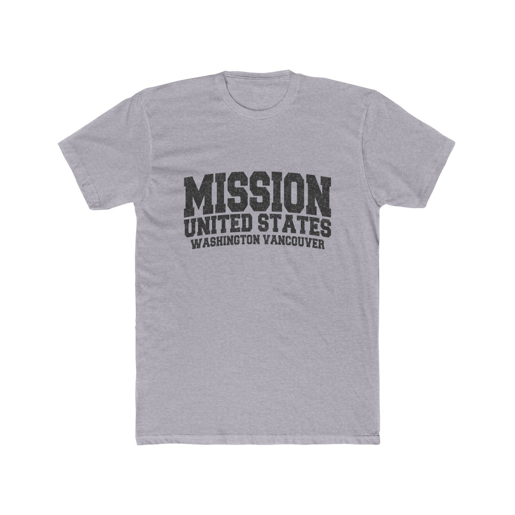 Washington Vancouver Mission T-Shirt in Heather Grey, front view